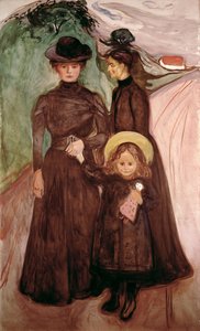 Perhe tiellä n. 1903 tekijältä Edvard Munch